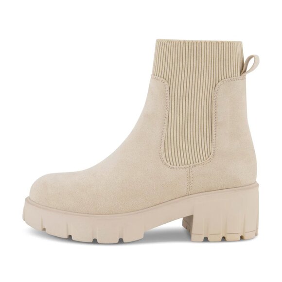 BRAND NEW IN BOX!! Cushionaire Sparks Memory Foam Chelsea Boots in Cream sz 8 - Picture 11 of 11